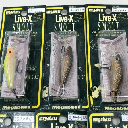  Megabass メガバス ルアー ライブX スモルト SMOLT 6個まとめ