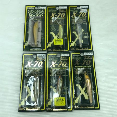  Megabass メガバス ルアー X-70 6個まとめ