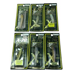 ΣΣ Megabass メガバス ルアー X-70 6個まとめ (2) Nランク