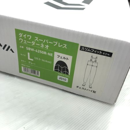  DAIWA ダイワ スーパーブレスウェーダーネオ #グレー Lサイズ SBW-4250R-NE