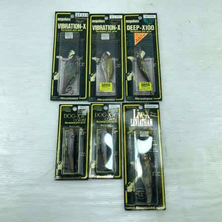 【 鑑定品 PSA10 】　極美品　世界に5枚　ロックガン　初期　バンダイ Megabass メガバス ルアー 6個まとめ VIBRATION-X/DEEP-X10/DOG