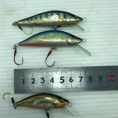  Teru Lures テルルアー ハンドメイドミノー 3個まとめ