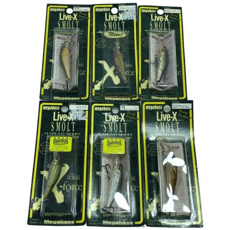  Megabass メガバス ルアー ライブX スモルト 6個まとめ