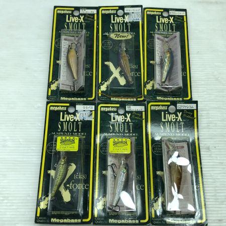 Megabass メガバス ルアー ライブX スモルト 6個まとめ