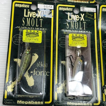  Megabass メガバス ルアー ライブX スモルト 6個まとめ