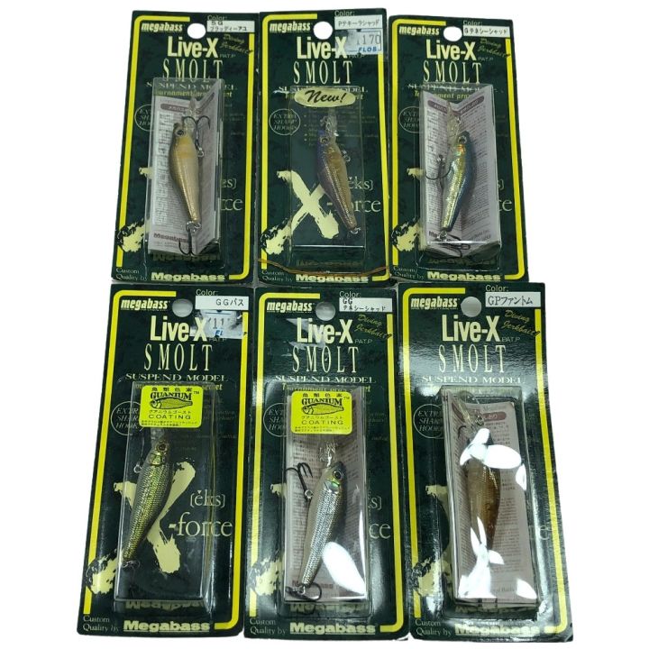 Megabass メガバス ルアー ライブX スモルト 6個まとめ - 中古釣り