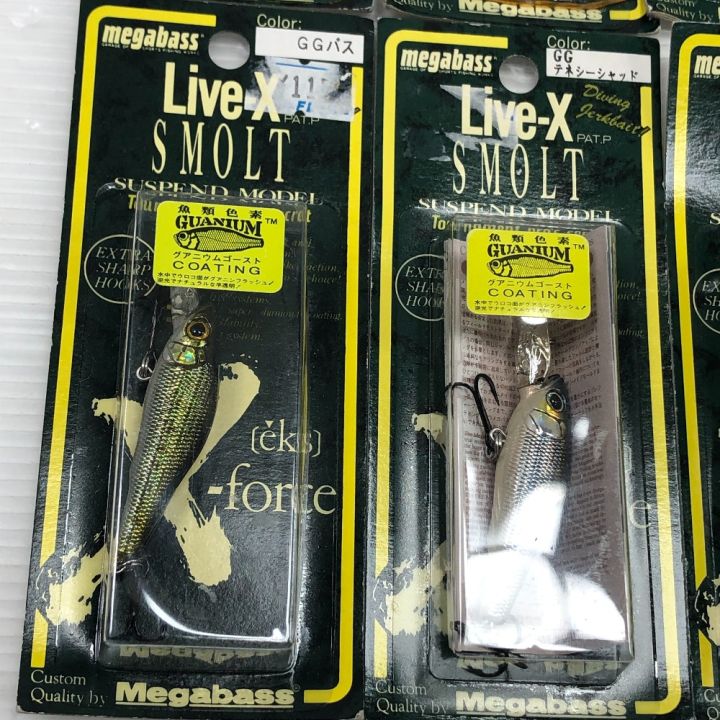 メガバス　ルアー　まとめ売り Megabass メガバス ルアー ライブX スモルト 6個まとめ - 中古釣り