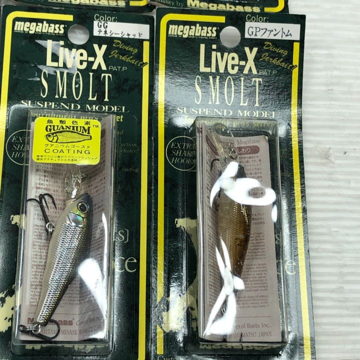Megabass メガバス ルアー ライブX スモルト 6個まとめ - 中古釣り