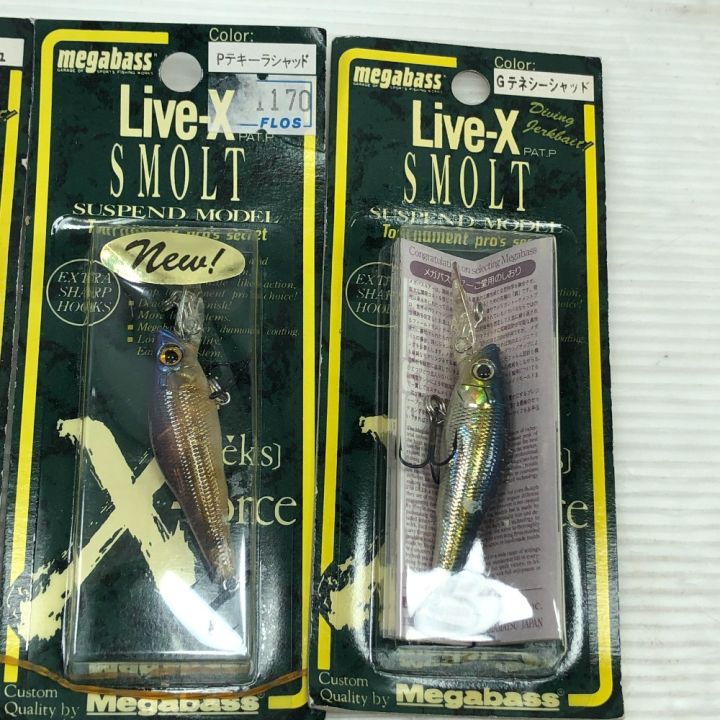 Megabass メガバス ルアー ライブX スモルト 6個まとめ - 中古釣り