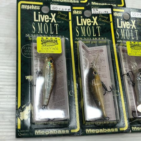  Megabass メガバス ルアー ライブX スモルト 5個まとめ