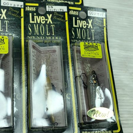  Megabass メガバス ルアー ライブX スモルト 5個まとめ