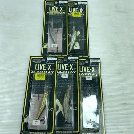  Megabass メガバス ルアー ライブX MARGAY 5個まとめ