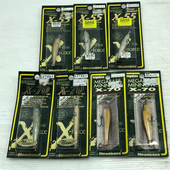 Megabass メガバス ルアー X-70 4個/ X-55 3個 まとめ - 中古釣り