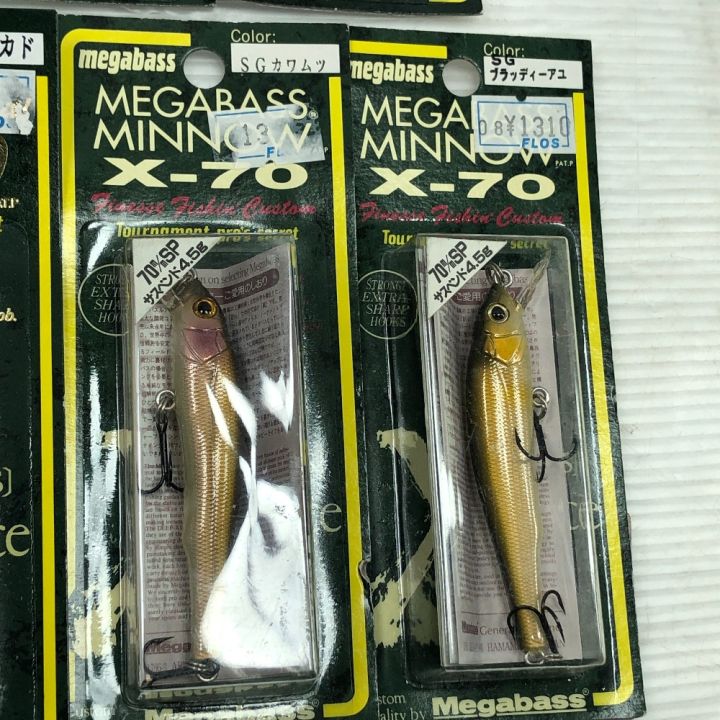 Megabass メガバス ルアー X-70 4個/ X-55 3個 まとめ - 中古釣り