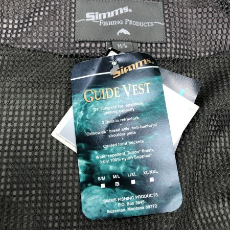  SIMMS シムス フィッシングベスト ガイドベスト M/Lサイズ 旧ロゴ