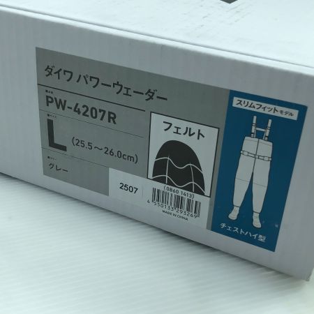  DAIWA ダイワ パワーウェーダー PW-4207R チェストハイ型 フェルトソール Lサイズ
