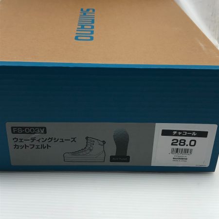  SHIMANO シマノ ウェーディングシューズ カットフェルト FS-003V #チャコール