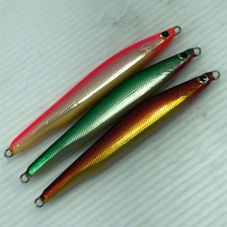   ハンドメイドルアー ジグミノー デルタスリム 3個まとめ