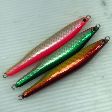   ハンドメイドルアー ジグミノー デルタスリム 3個まとめ