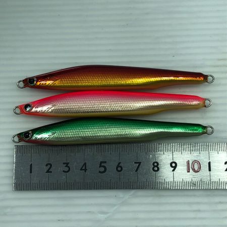   ハンドメイドルアー ジグミノー デルタスリム 3個まとめ