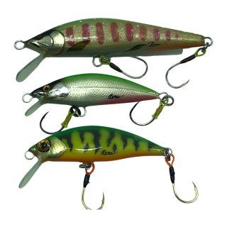Teru Lures テルルアー ハンドメイドミノー 3個まとめ Teru Lures テルルアー ハンドメイドミノー 3個まとめ （3） - 中古