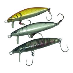 ΣΣ イクシュス ハンドメイドルアー ミノー 舞姫65S/70S 3個まとめ Bランク