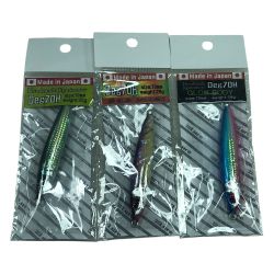 ΣΣ DeDe デデ ハンドメイドルアー ジグミノー Deg70H 3個まとめ Nランク