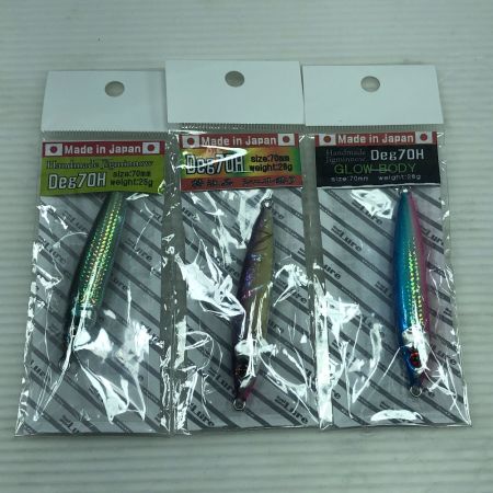  DeDe デデ ハンドメイドルアー ジグミノー Deg70H 3個まとめ