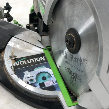  EVOLUTION エボリューション 卓上丸ノコ  100V 集塵袋破れ有り FURY3B2102 ブラック