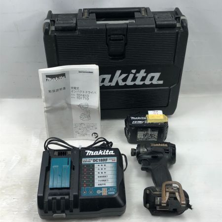  MAKITA マキタ 締め付け工具 インパクトドライバ 充電器・充電池1個・ケース付 TD173D ブラック