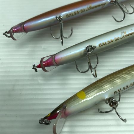  SAURUS ザウルス ハンドメイドミノー バルサ50 ブラウニー13