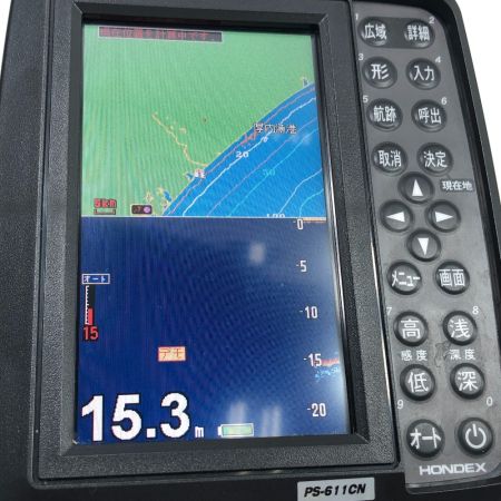  HONDEX 魚探 ポータブルGPS内蔵プロッター魚探 PS-611CN/BMOバッテリー付 ワカサギパック