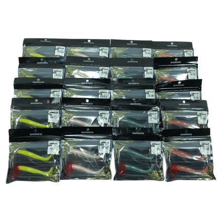  SHIMANO シマノ ルアー ワーム 熱砂 メタルドライブシャッド 4.0インチ 20個まとめ