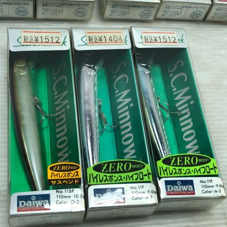  DAIWA ダイワ ルアー ミノー シルバークリークミノーII 9個まとめ