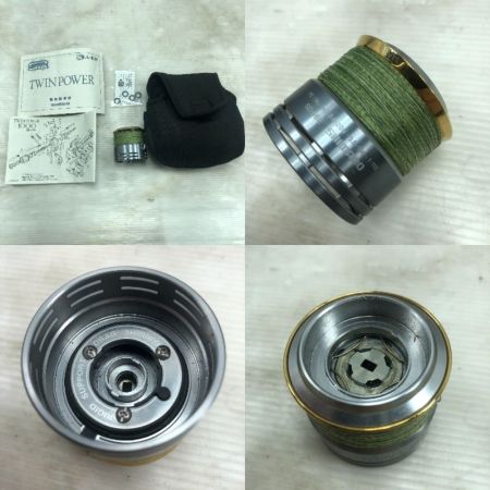  SHIMANO シマノ スピニングリール 08ツインパワーC3000S 替えスプール付 02236