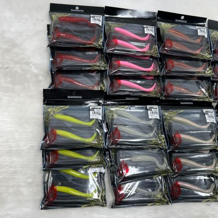  SHIMANO シマノ 熱砂 メタルドライブ シャッドテールワーム 8色×3個 24点まとめ