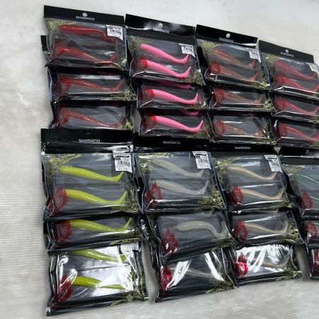  SHIMANO シマノ 熱砂 メタルドライブ シャッドテールワーム 8色×3個 24点まとめ (2)