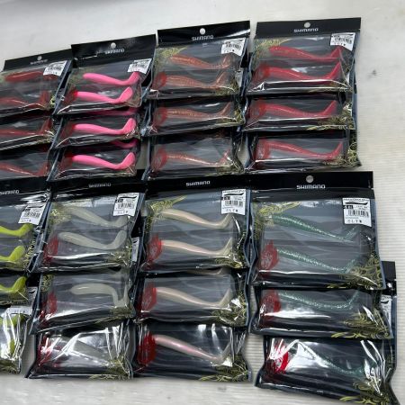  SHIMANO シマノ 熱砂 メタルドライブ シャッドテールワーム 8色×3個 24点まとめ (2)