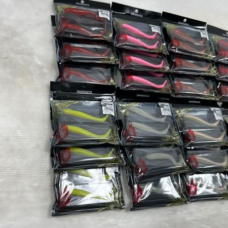  SHIMANO シマノ 熱砂 メタルドライブ シャッドテールワーム 8色×3個 24点まとめ (3)