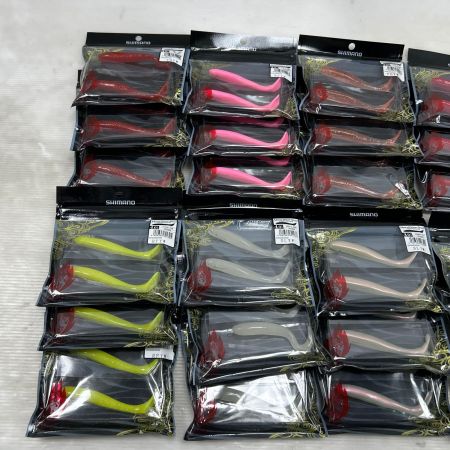  SHIMANO シマノ 熱砂 メタルドライブ シャッドテールワーム 8色×3個 24点まとめ （4）