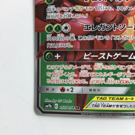   ポケモンカード フェローチェ＆マッシブーンGX 055/054/SM9B/B SR