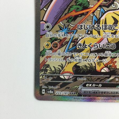   ポケモンカード タケルライコex 222/187/SV8A/B SAR