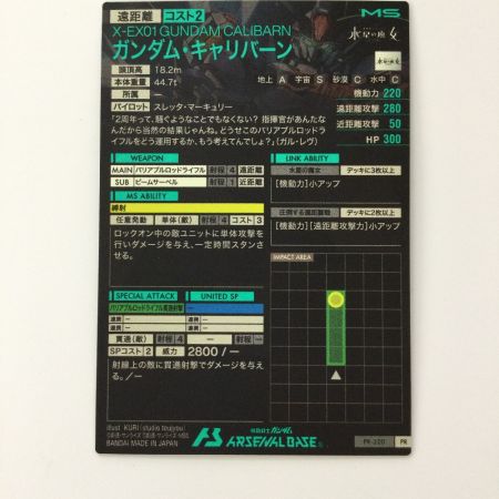   ガンダム アーセナルベース ガンダム・キャリバーン PR-220 PR