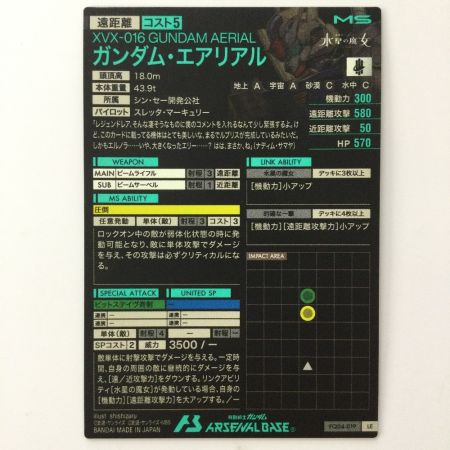   ガンダム アーセナルベース ガンダム・エアリアル FQ04-019 LE