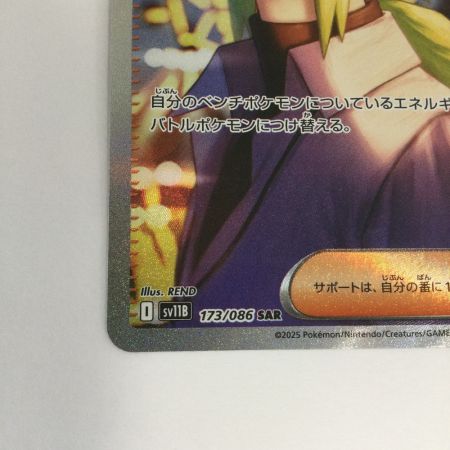   トレカ ポケモンカード Nの筋書き 173/086/SV11B/B SAR