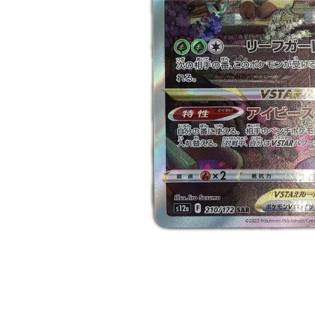   トレカ ポケモンカード リーフィアVSTAR 210/172/S12a/B SAR