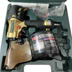 ЗЗ HITACHI 日立 90mm 高圧 ロール釘打機 ケース付 NV90HMC ゴールド Cランク