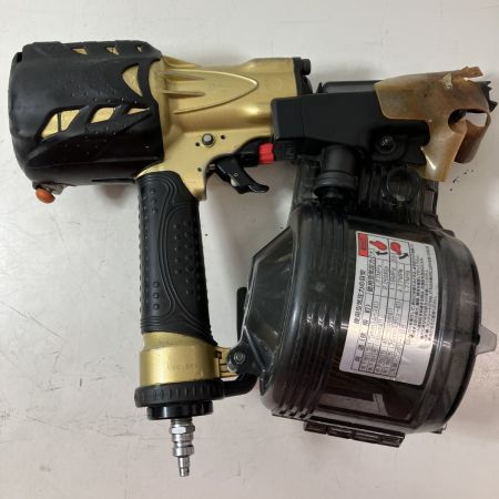 ЗЗ HITACHI 日立 90mm 高圧 ロール釘打機 ケース付 NV90HMC ゴールド