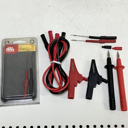 ЗЗ MAC TOOLS マック デジタルマルチメーター テストリード プローブ ワニ口クリップ ケース付 EM112 ブラック