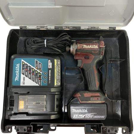 ЗЗ MAKITA マキタ 18v インパクトドライバ バッテリーx1 充電器 ケース付 TD171D レッド
